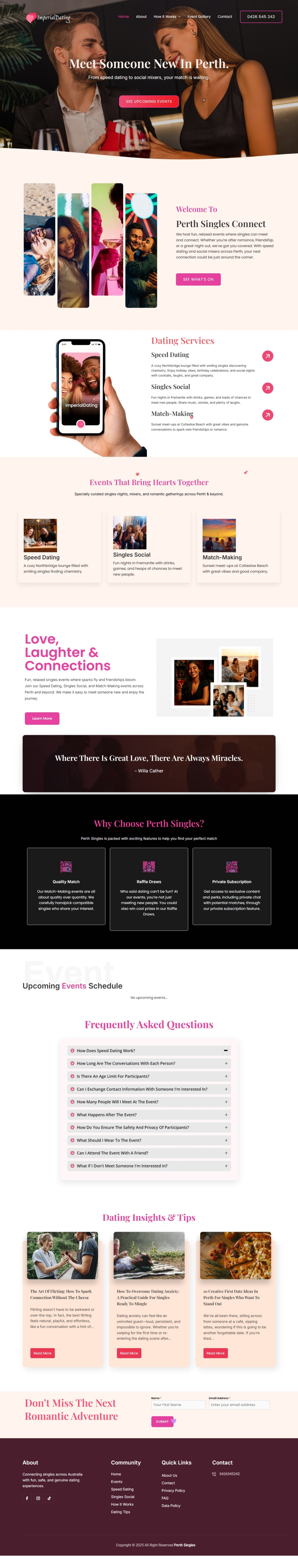 Perth Events & Singles